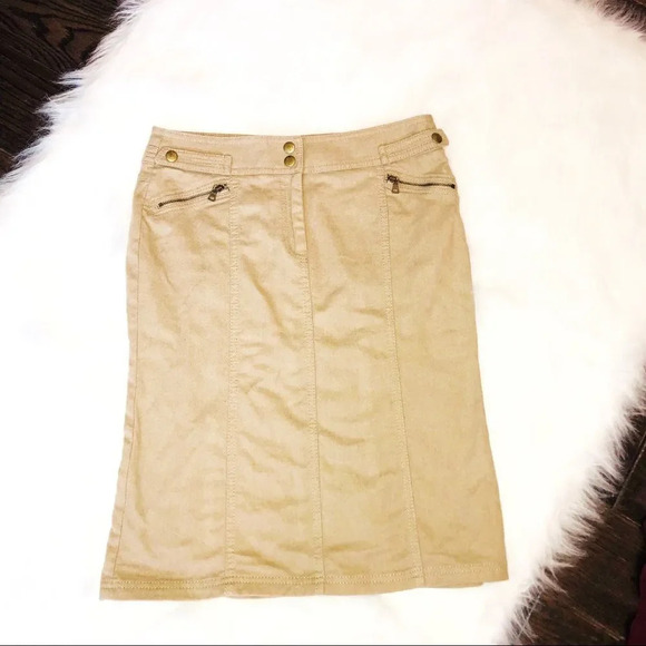 Express size 4 wool pencil career office skirt - Picture 4 of 9